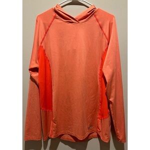 Under Armour Women’s CoolSwitch Trail Hooded Polyester Pullover Size XL - Orange